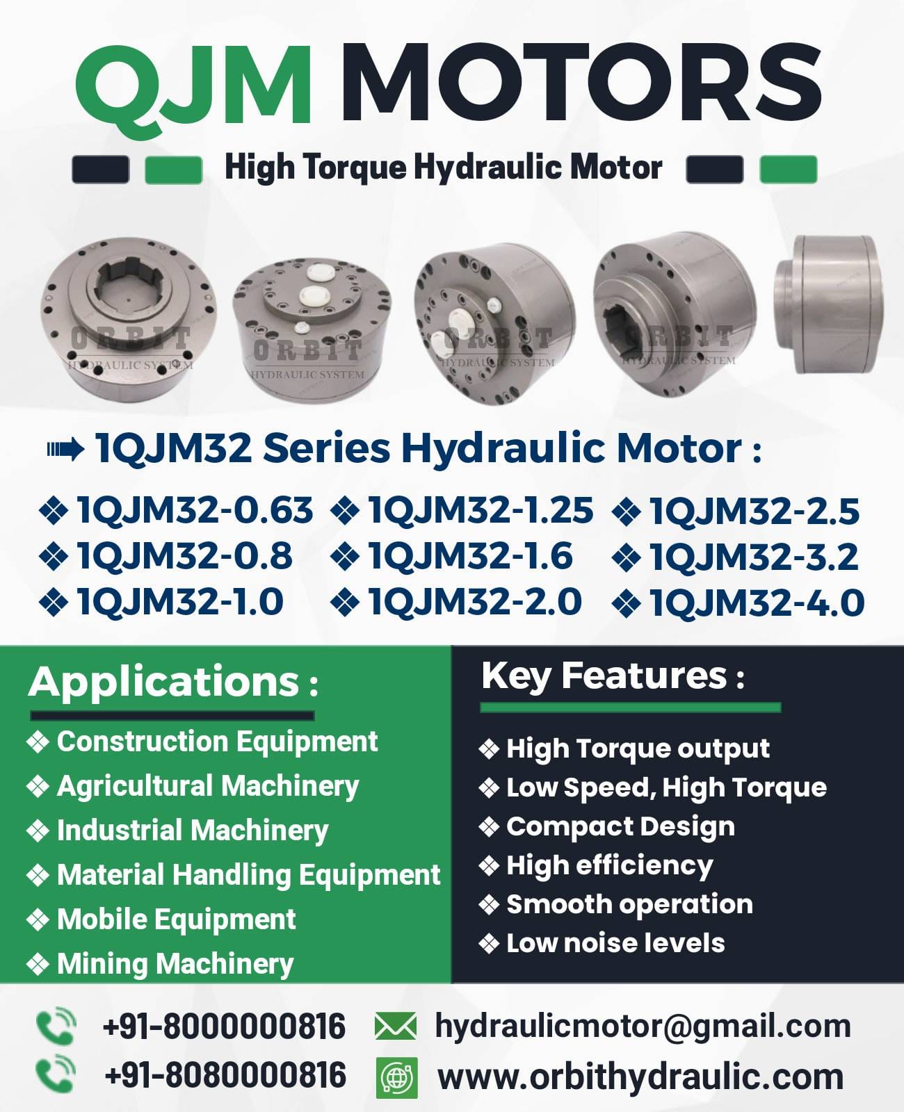 1QJM32 Hydraulic Motor Manufacturer